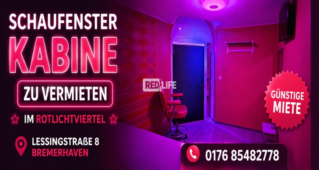 Schaufensterkabinen im Rotlichtviertel von Bremerhaven